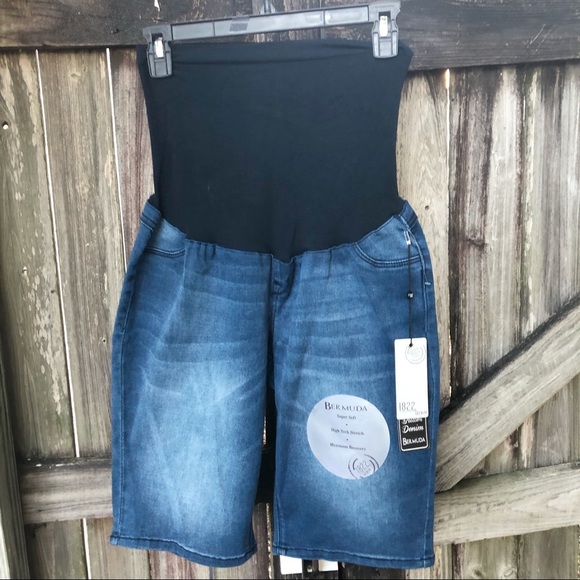 1822 Pants - 🌸Maternity Shorts. XL. NWT. Dark wash extra soft